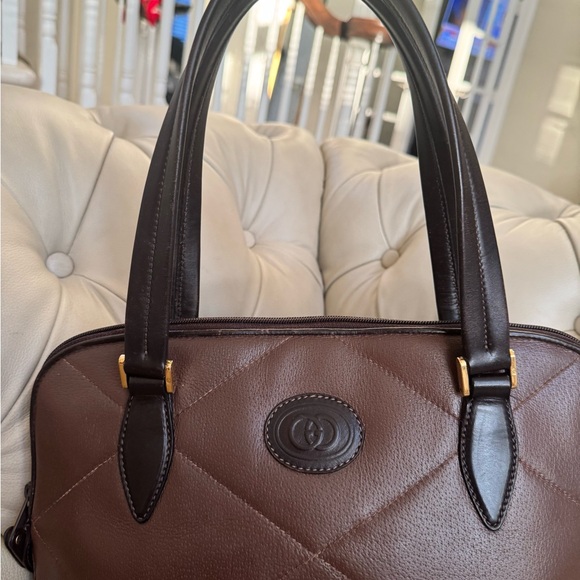 💎 Authentic Gucci GG quilted leather shoulder bag chocolate brown - Picture 3 of 14